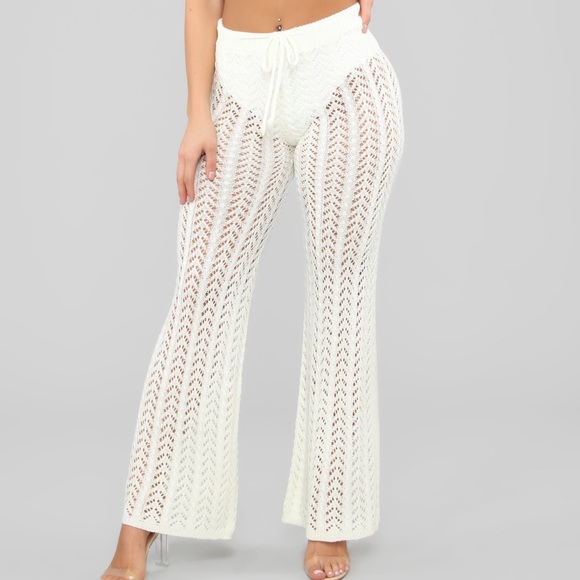 Crochet Pants - Cream - Picture 6 of 12